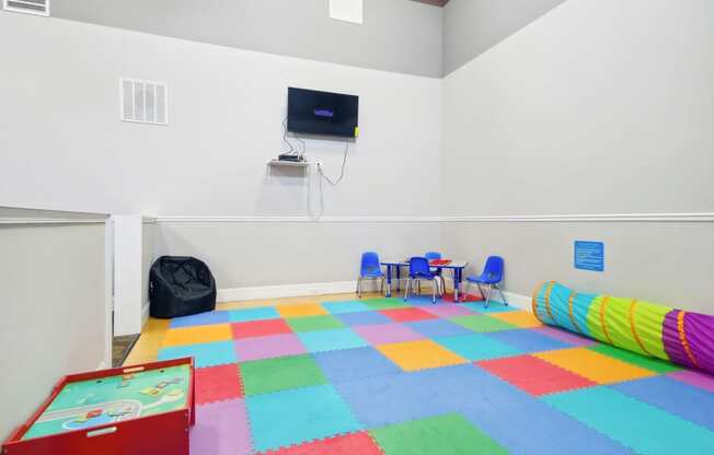 a childs play room at Arrowood Crossing in Charlotte, NC