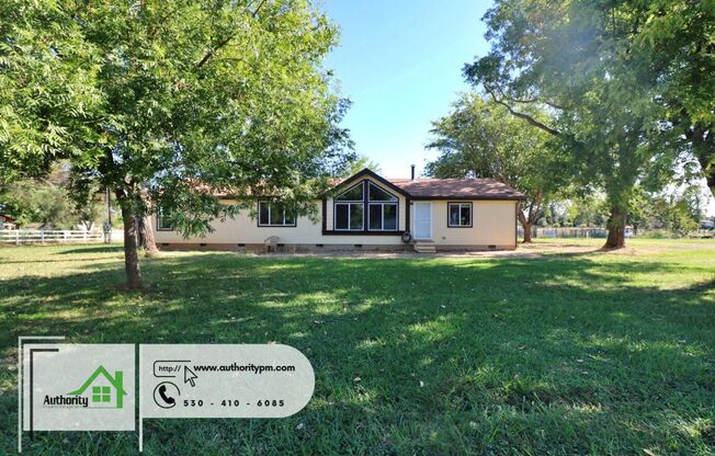 22233 Venzke Road, Central Heat and Air. Back Deck provided. Large trees for lots of shade. Huge Yard.