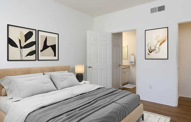 Bedroom with Hard Surface Flooring