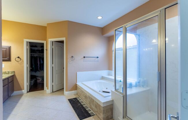 Stunning house with many upgrades, wood floor entry, 5 bedrooms with walk-in closets, 3 ½ bath with new toilets, study