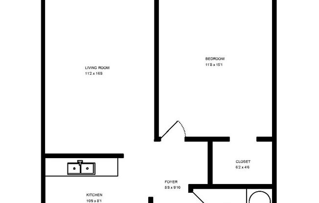 1 bed, 1 bath, 571 sqft, $1,925, Unit CCA-230