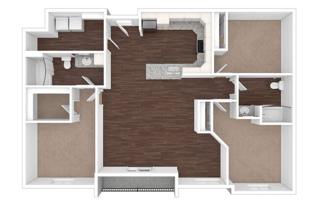 3 beds, 2 baths, 1,280 sqft, $1,795