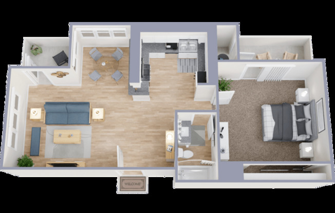 1 bed, 1 bath, 660 sqft, $2,695