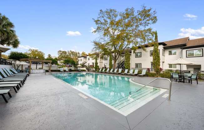 the swimming pool at our apartments