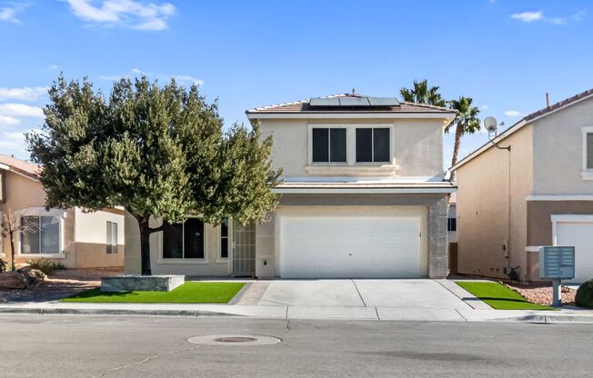 Beautiful 2 Story Home with 3 Bedrooms, SOLAR, and Large Turf Backyard!