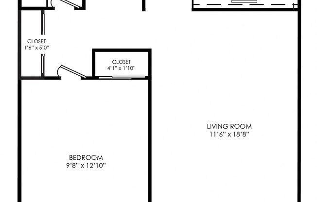 1 bed, 1 bath, 625 sqft, $1,395