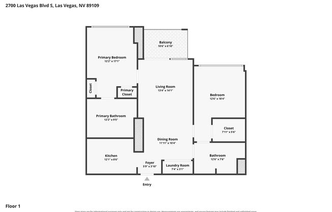 2 beds, 2 baths, $2,450, Unit # 2407