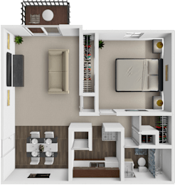 1 bed, 1 bath, 620 sqft, $999