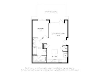 1 bed, 1 bath, 798 sqft, $3,015