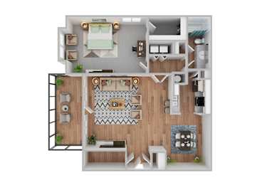 1 bed, 1 bath, 902 sqft, $999
