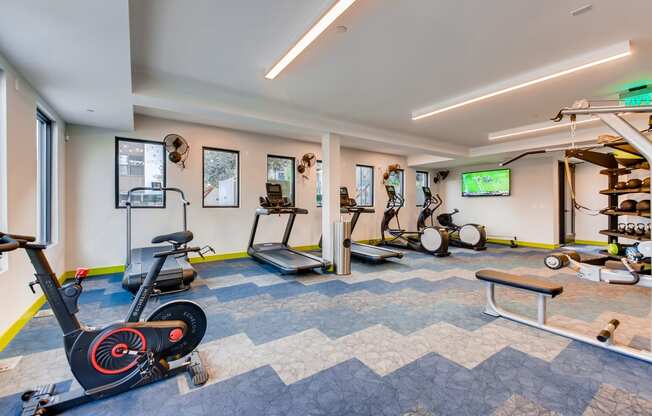 Fitness Room at The Rylan Apartments