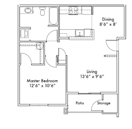1 bed, 1 bath, 819 sqft, $1,767