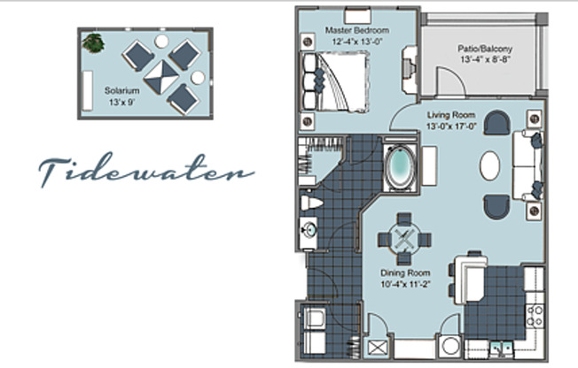 1 bed, 1 bath, 978 sqft, $1,277