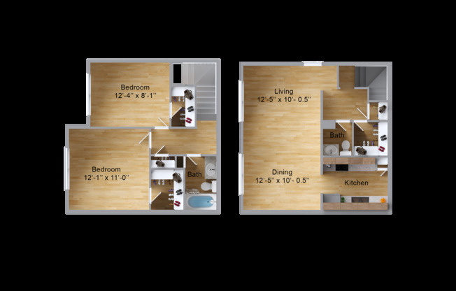 2 beds, 1.5 baths, 967 sqft, $1,395, Unit 259