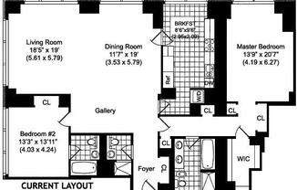 2 beds, 3 baths, 2,087 sqft, $15,500, Unit 40C