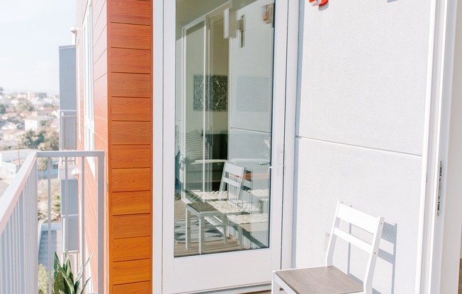 Balcony in echo park apartment