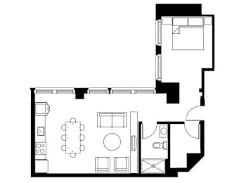 1 bed, 1 bath, 776 sqft, $1,906