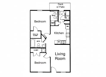 2 beds, 2 baths, 864 sqft, $1,322