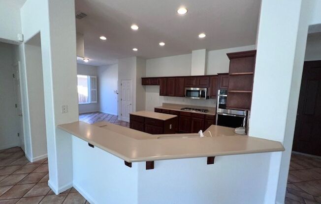 Single level 4 bedroom home close to schools and parks.