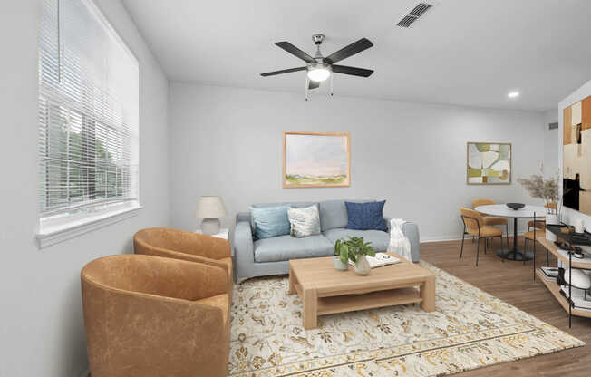 Living Room with Hard Surface Flooring