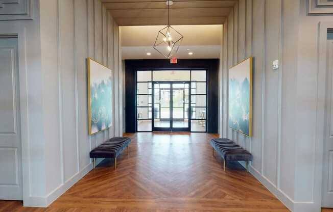 a seamless repeating pattern of squares and rectangles with numbers at The Fitzroy San Marcos, San Marcos, Texas