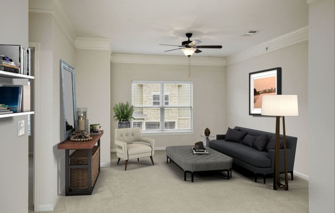 Modern Living Room at Villas at Carrington Square, Kansas