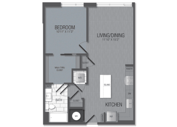 1 bed, 1 bath, 758 sqft, $2,110