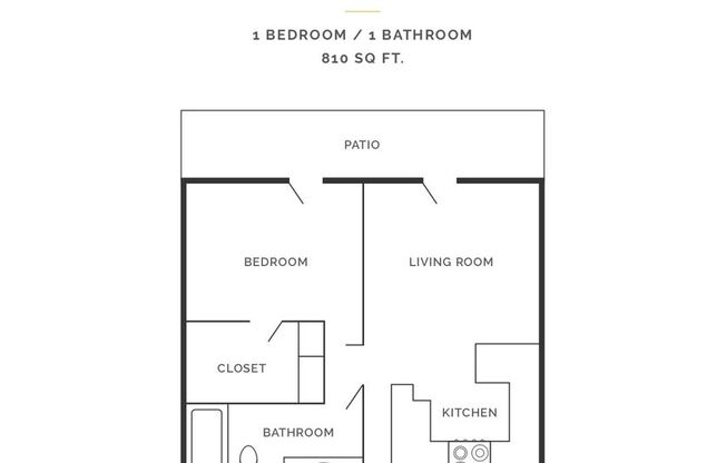 1 bed, 1 bath, 810 sqft, $2,250, Unit 15A