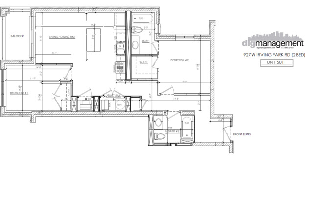 2 beds, 2 baths, 950 sqft, $3,550, Unit 927-201
