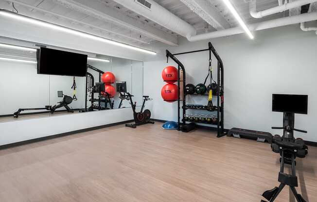  fitness center/multipurpose room at Steelcote Square, St. Louis, MO, 63103