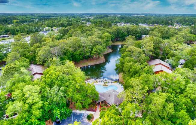 Birds-eye view atNorthlake Apartments, Jacksonville FL