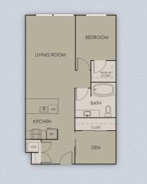 1 bed, 1 bath, 860 sqft, $2,066