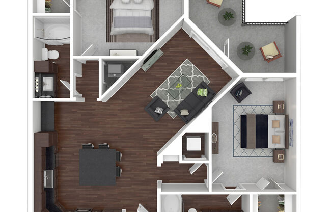 2 beds, 2 baths, 1,134 sqft, $2,160