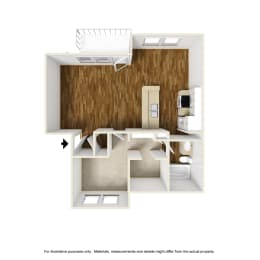 1 bed, 1 bath, 670 sqft, $1,053