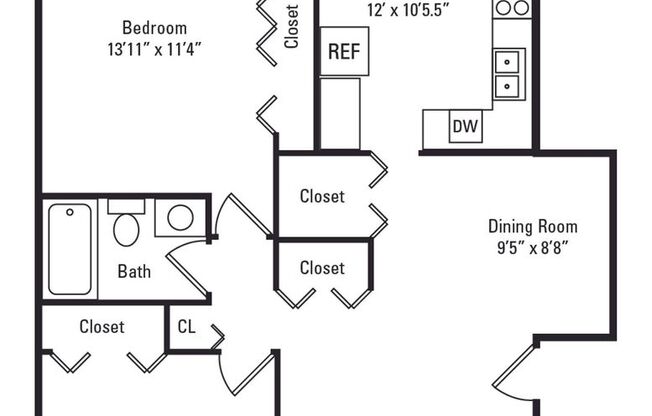2 beds, 1 bath, 987 sqft, $1,875, Unit 158-202