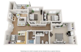 3 beds, 2 baths, 1,210 sqft, $2,550, Unit D-131