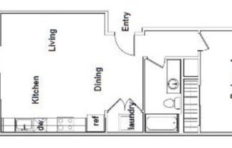 1 bed, 1 bath, 694 sqft, $2,400
