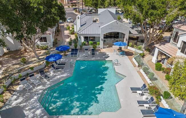 Pool and Seating Areas at Haven at Arrowhead Apartment Homes in Glendale Arizona