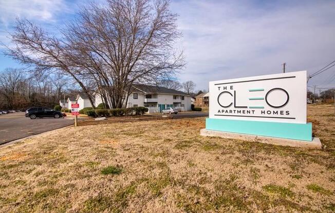 Monument Sign at Cleo Apartments, Alabama, 35611