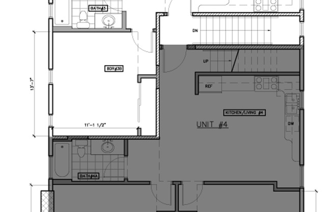 2 beds, 1 bath, 593 sqft, $3,600, Unit 2711.3