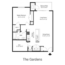 1 bed, 1 bath, 963 sqft, $2,030
