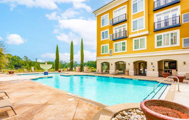 Swimming Pool at The Villagio Apartments, North Carolina, 28303