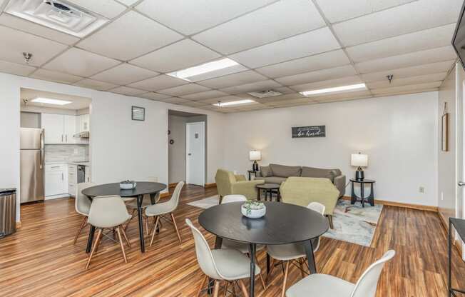 Resident Lounge, Highland Plaza Apartments, Pittsburgh PA.