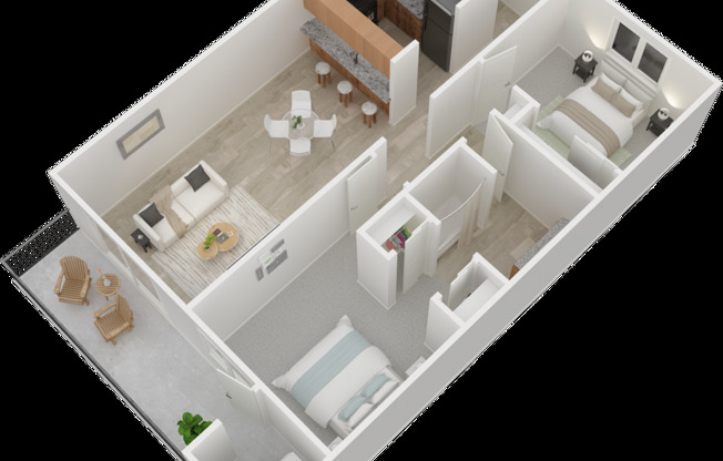 2 beds, 1 bath, 872 sqft, $1,425