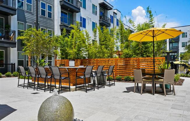 Outdoor Dining And Entertainment Area at Berkshire Winter Park, Winter Park