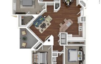 3 beds, 2 baths, 1,262 sqft, $1,642
