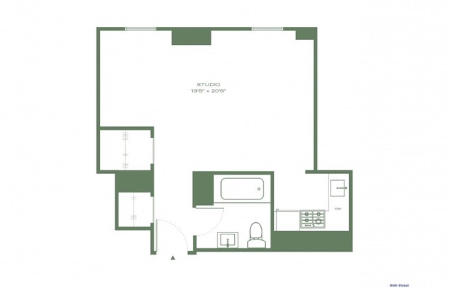 Studio, 1 bath, $3,369, Unit 23-B09