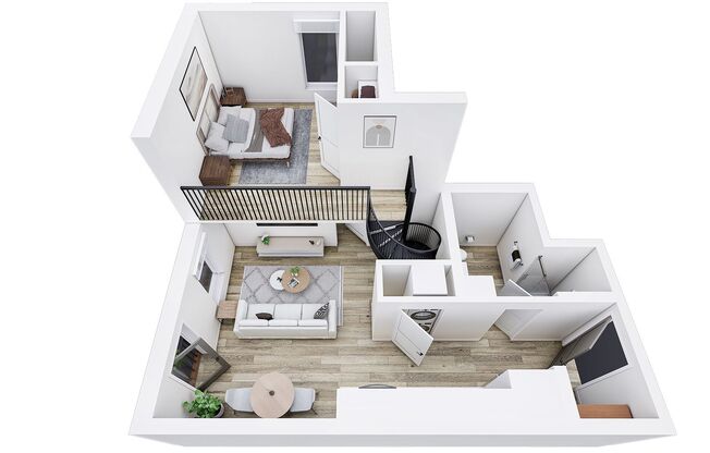 2 beds, 1 bath, 738 sqft, $1,945, Unit 409