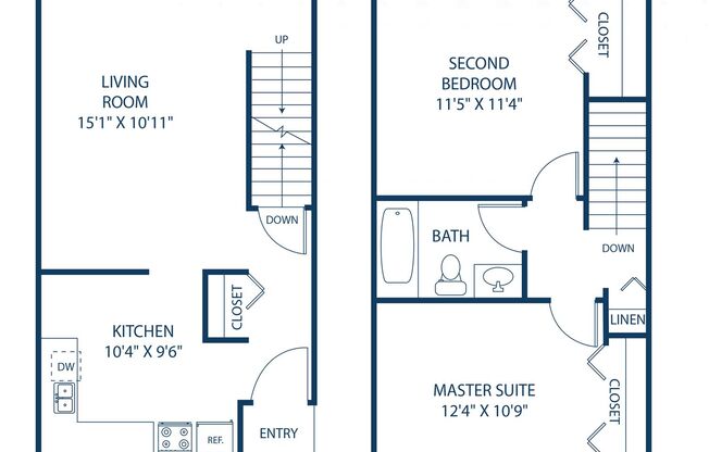 2 beds, 1 bath, 838 sqft, $1,669, Unit 29-1469
