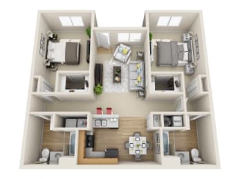 2 beds, 2 baths, 1,108 sqft, $1,572